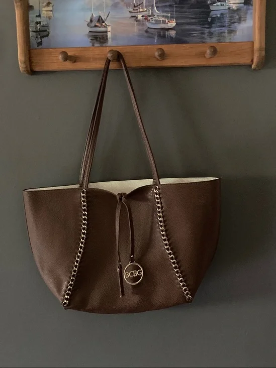 BCBG large brown purse excellent condition