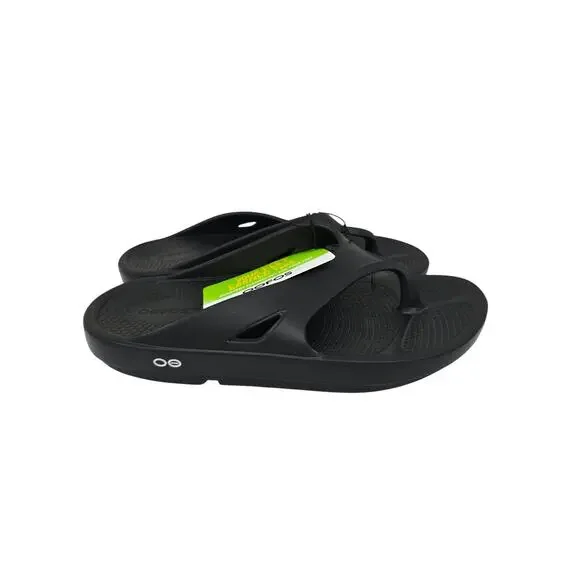 OOFOS Ooriginal Unisex Recovery Flip-Flops Thong Sandals Black M10 W12