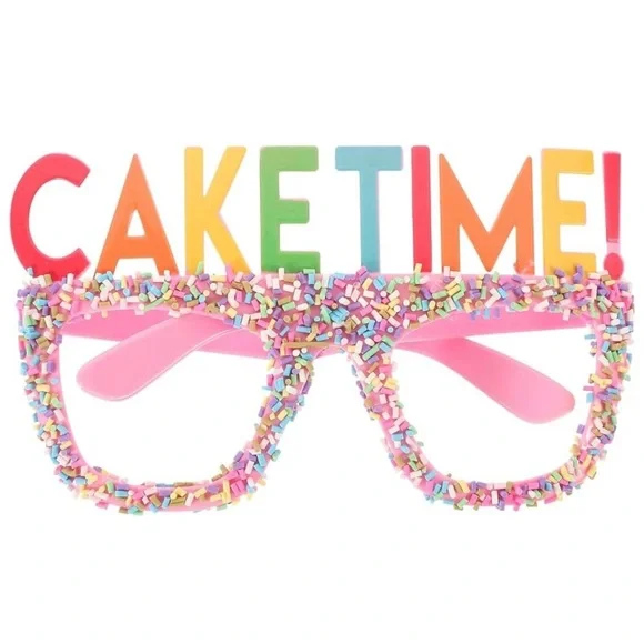 NWT Cake Time Party Glasses - Pink Sprinkles