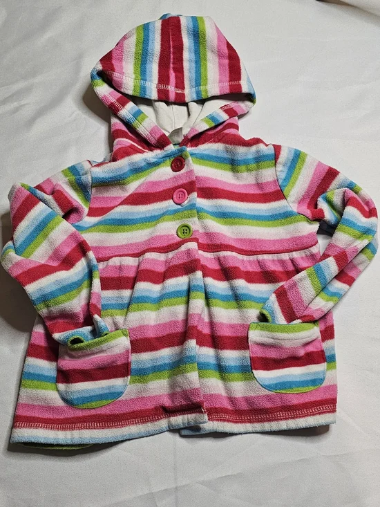 Carter's Multicolor Striped Hooded Jacket