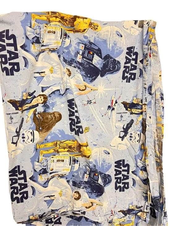 Pottery Barn Kids Star Wars Kids Twin Flat Sheet and 2 Standard Pillow Cases
