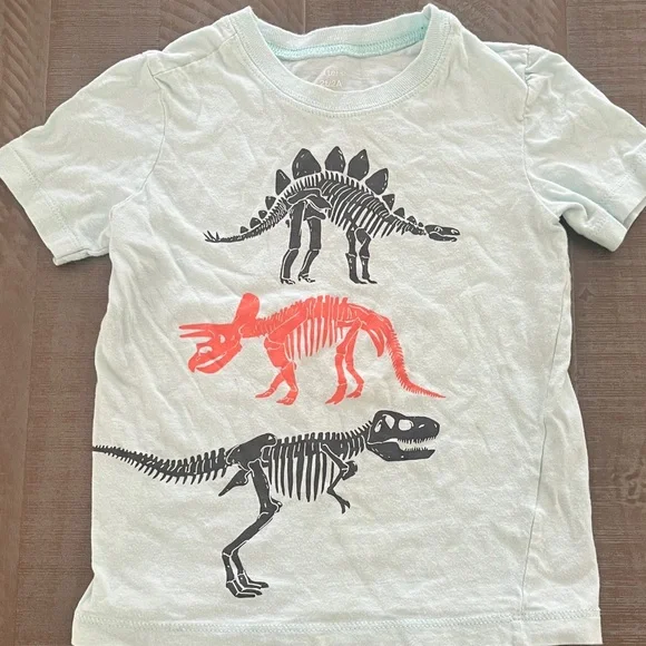 Carters Dinosaur Print Kids T-Shirt - Light Blue
