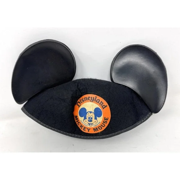 Vintage Disneyland Mickey Mouse Ears Hat Walt Disney Productions Sunkist‎