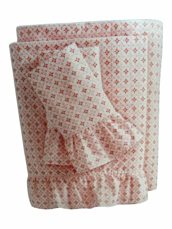 KING The Pioneer Woman Starburst Geo 100% Cotton Percale Sheet Set Pink Sheets