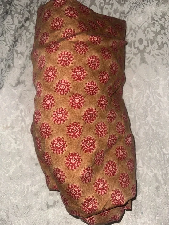 Home. Decorative Gold and Red Sunburst Lumbar - Full Size Sheet
