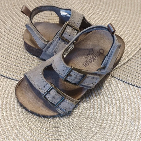 OshKosh B'gosh Brown Sandals with Adjustable Straps