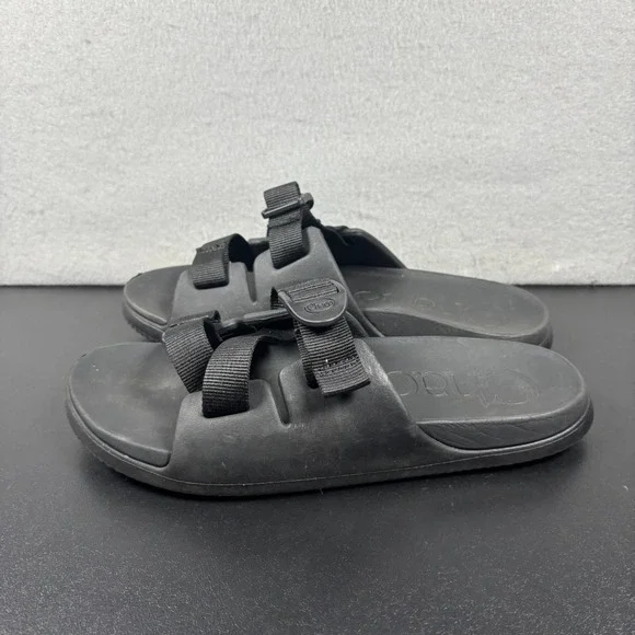 Chaco Kids Chillos Slide Sandals Black Size 6 Youth Boys Girls Slip On Shoes