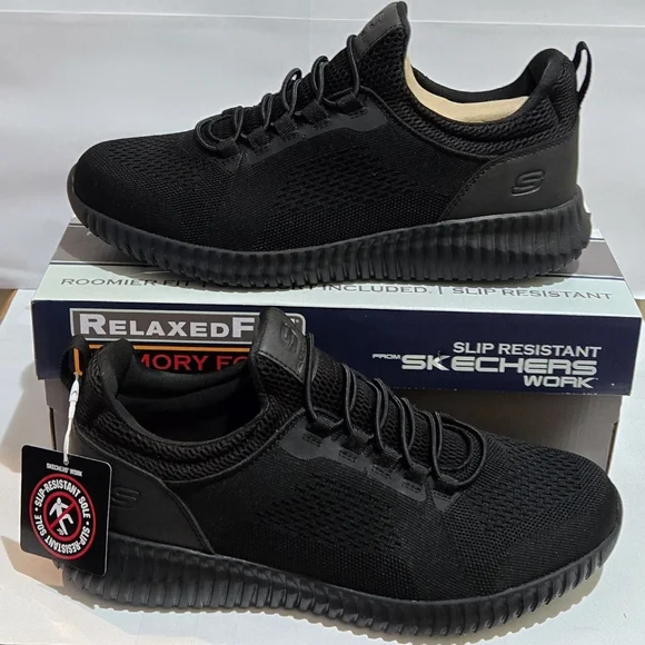 Skechers Men'sCessnock Slip Resistant‎ Work Shoes