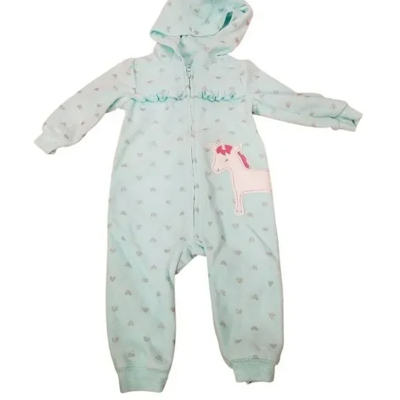 Carters unicorn footed onsie 12 months