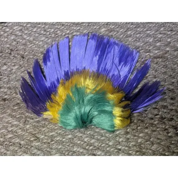 Adult Mohawk Wig Mardi Gras Halloween Costume Funny Rock Party Hippy Cosplay