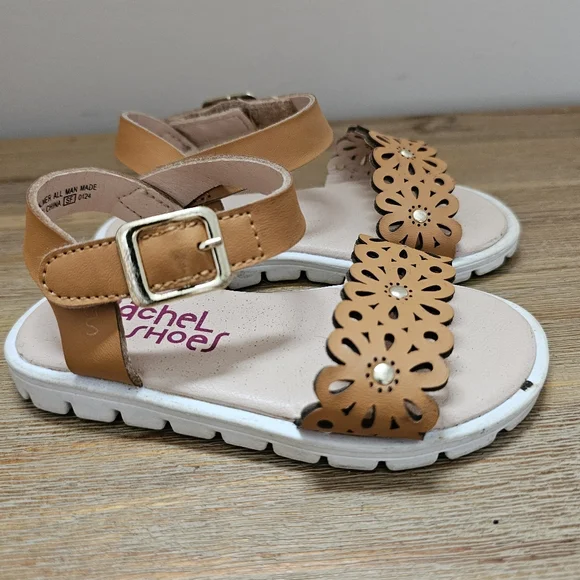 RACHEL SHOES Lil Palmer Infant/Toddler Tan  Sandals, Shoes