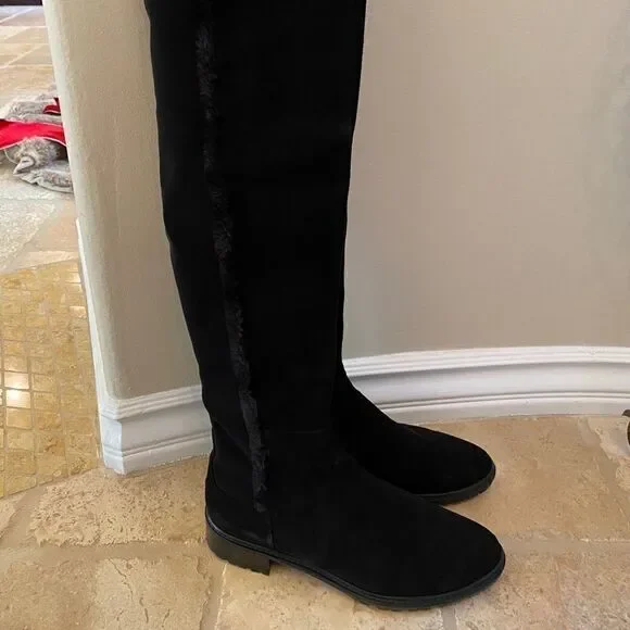 Stuart Weitzman Black Suede Boot