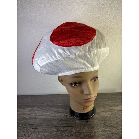 Adult Super Mario Plush Toad Hat
