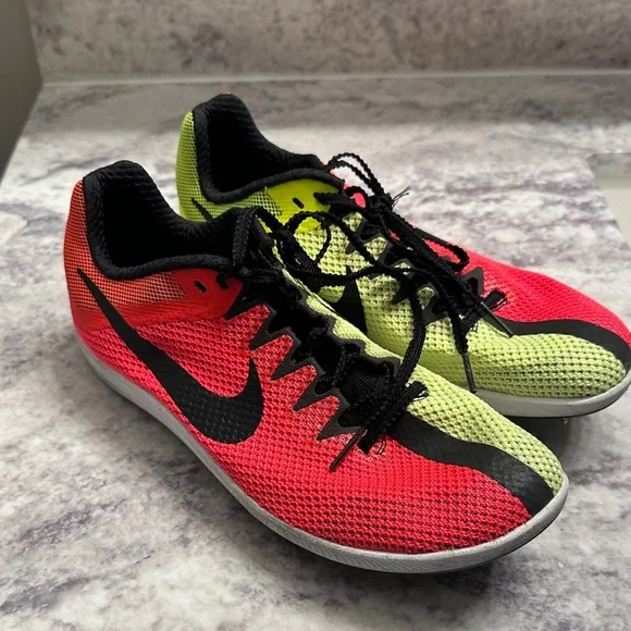 Nike Zoom Rival Distance DC8725-601 Red Volt Running Spikes 6.5