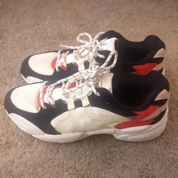 Asics Kyoto Gel BND Men's Size 9.5 White/Red/Black PRE-OWNED