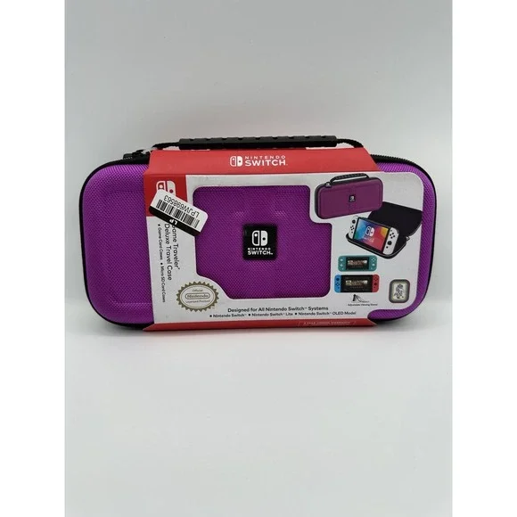 Nintendo Switch Game Traveler Deluxe Case - Purple - NEW