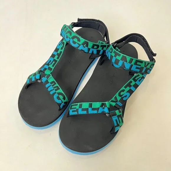 Stella Mc Cartney Junior Logo sandals, Size 37