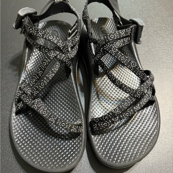 Chaco Kids Black and Gray Strappy Sandals