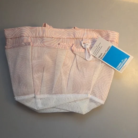 Mesh Shower‎ Caddy Tote – NWT – Quick Dry Dorm Bathroom - Pink Room Essentials