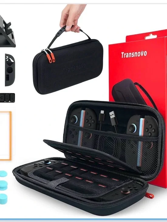 Black Carry Case for Kids Gaming Console