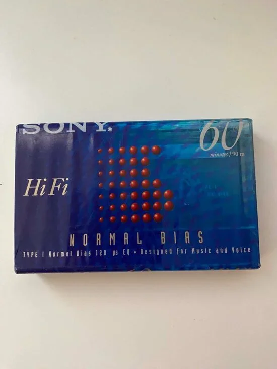 SONY HiFi 60 Mins/90m C-60HFB Blank Tape IEC I Type I Normal Bias Cassette Tape
