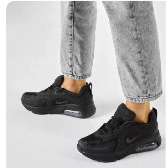 Nike Air Max 200 Black/Anthracite (GS) Boys 7 Y Eu 40 Sneakers mens 7.5