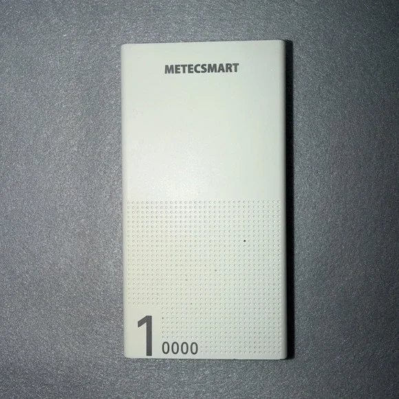 Metecsmart 10000mAh Power Bank Only ‎ – Model A-627KN – White - Pre Owned
