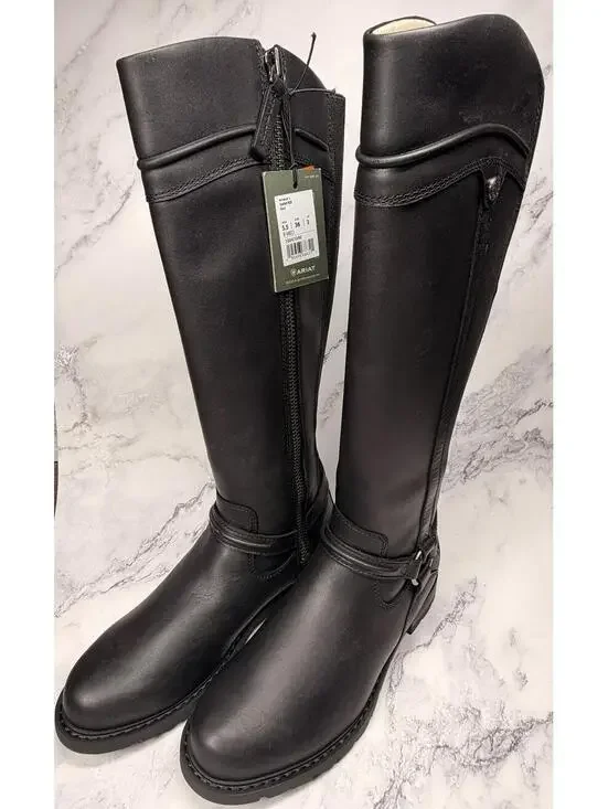Ariat Scarlet H2O Waterproof Boots Womens‎ 5.5B Black Tall Riding NEW