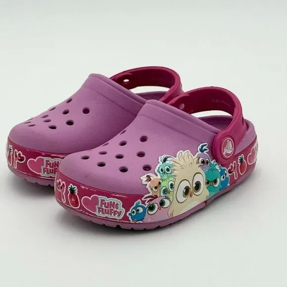 Crocs Girls' Fun Lab Hatchlings Band Lights Clogs - US Size C8 GS