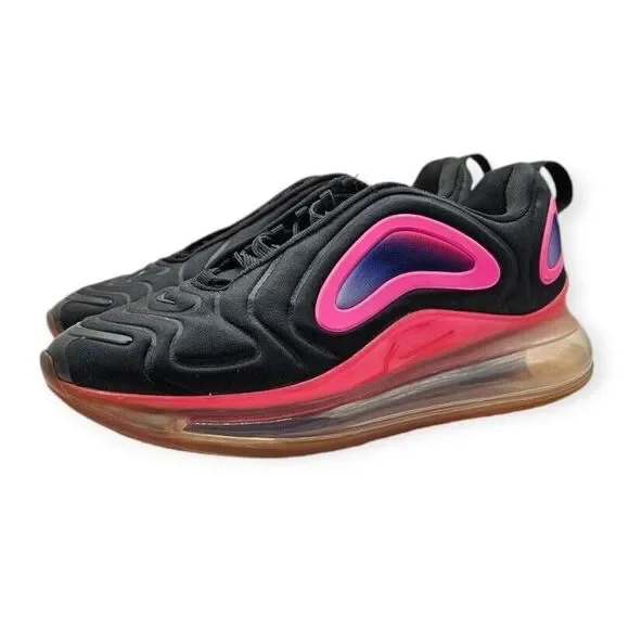 Nike Air Max 720 GS Black Laser‎ Fuchsia Pink Size 6.5Y / Womens 8 AQ3196-007