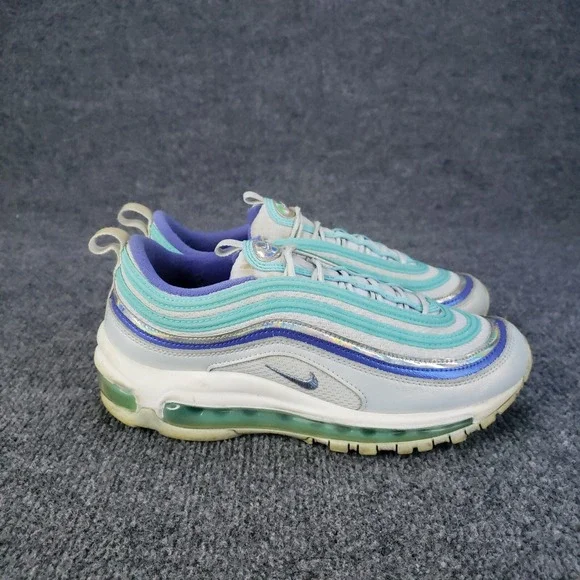 Nike Air‎ Max 97 GS Shoes Youth Kids Size 6Y White Blue Spruce Aura CT1965-400