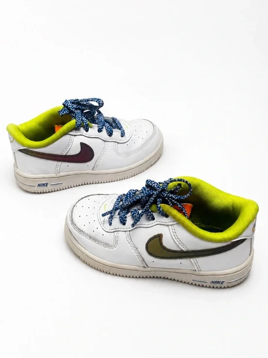 Nike Air Force 1 Low Leather Toddler Sneakers Sz 9C White Athletic Casual Shoes