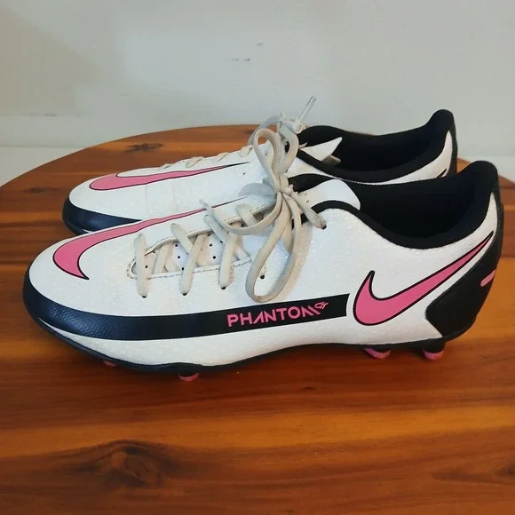 Nike‎ Phantom GT2 Club Youth 4Y Soccer Cleats White Pink Black Futbol CK8479-160