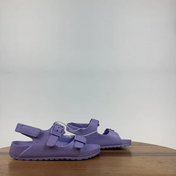 New Little Kids Harper Canyon‎ Eva Purple Rubber Slingback Strappy Sandals 9 C