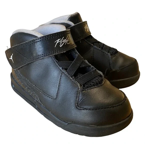 Nike air Jordan FLIGHT black sneakers size 8 toddler youth child