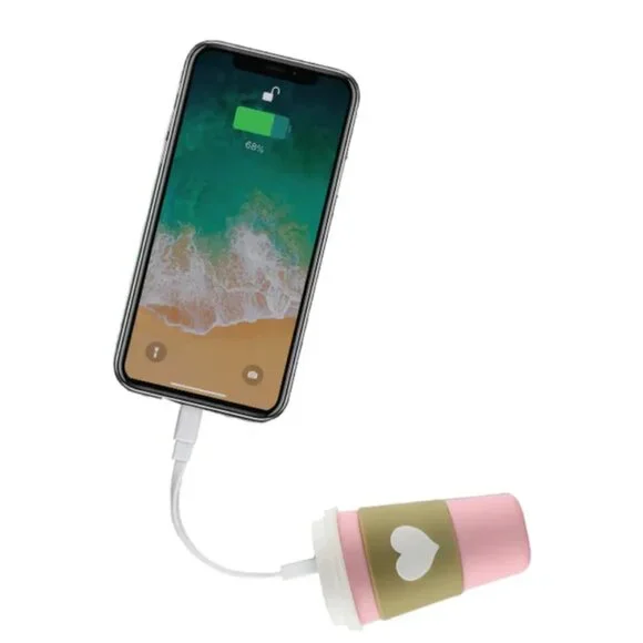 CLOUDNOLA‎ Pink Coffee Cup Charging Power Bank (NEW IN BOX & SO CUTE!)