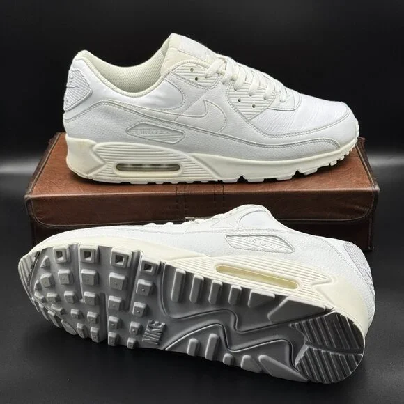 Nike Air Max 90 Leather Triple White