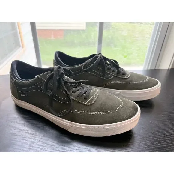 Vans Gilbert Crockett 2 Pro Skate Shoes Men’s Size 13 Olive Green Suede Canvas
