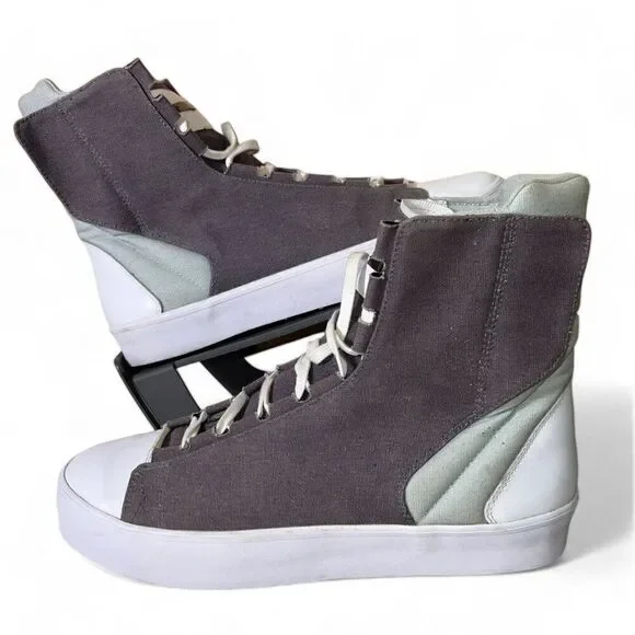 Adidas SLVR High‎ Top Lace Sneakers Rare Castle Rock/Egrent V20726 Men's 10