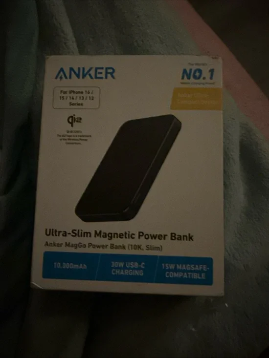 Anker MagGo Ultra-Slim Magnetic Power Bank - Black