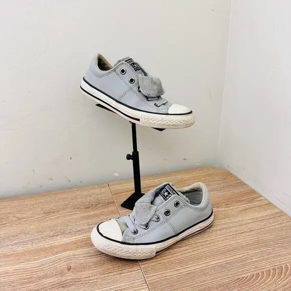 Converse Chuck Taylor All Star Maddie Glitter Gray Shoes Girls Size 13