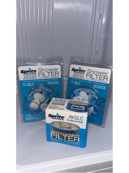 Unisex Sprite Showers Bath Accessories One Size Blue White Shower Filter Cartrid