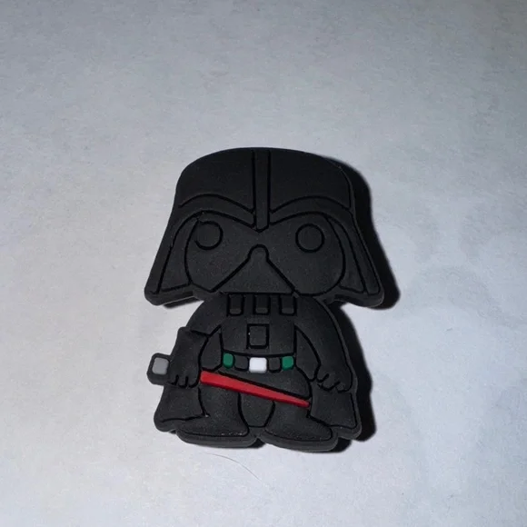 Crocs Black Darth Vader with Red and Green Accents Jibbit