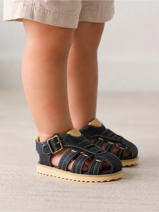 UGG Navy Fisherman Sandals Toddler 12 Closed Toe Summer Unisex Shoes