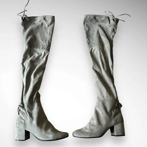 CIRCUS BY‎ SAM EDELMAN Women's Gray Suede Over The Knee Boots 6.5 | GUC
