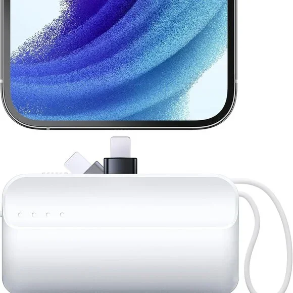 Tiitarn Small Portable Charger, 5000mAh Foldable Power Bank Built in Stand Mini