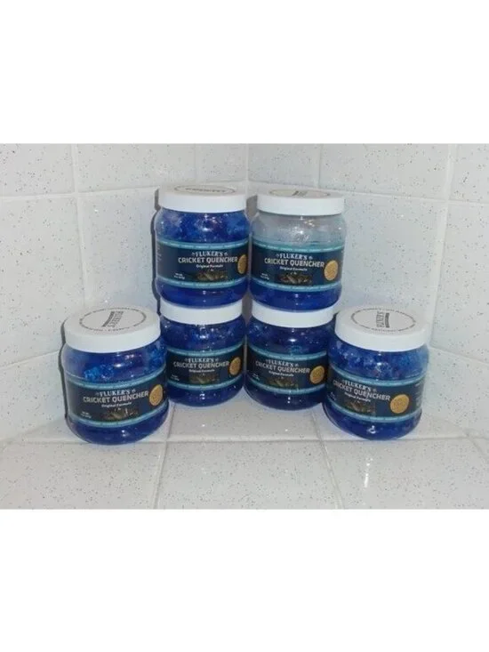 Fluker's Cricket Quencher Original Formula Lot of Five & 1/3 Full 8 oz container