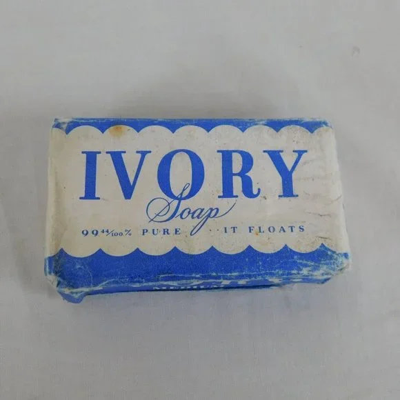 Ivory Soap Bar Medium Size Vintage 1940's Proctor & Gamble New Old Stock FLAW