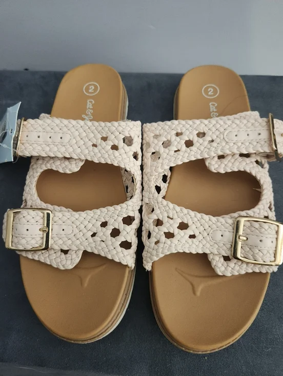 Cat & Jack Crochet Sandals – Girls Size 2 (NWT)