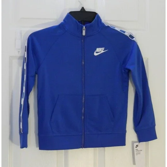 Nike Boys Full Zip Lightweight Jacket Royal Blue Size 7 NWT JACKET ONLY